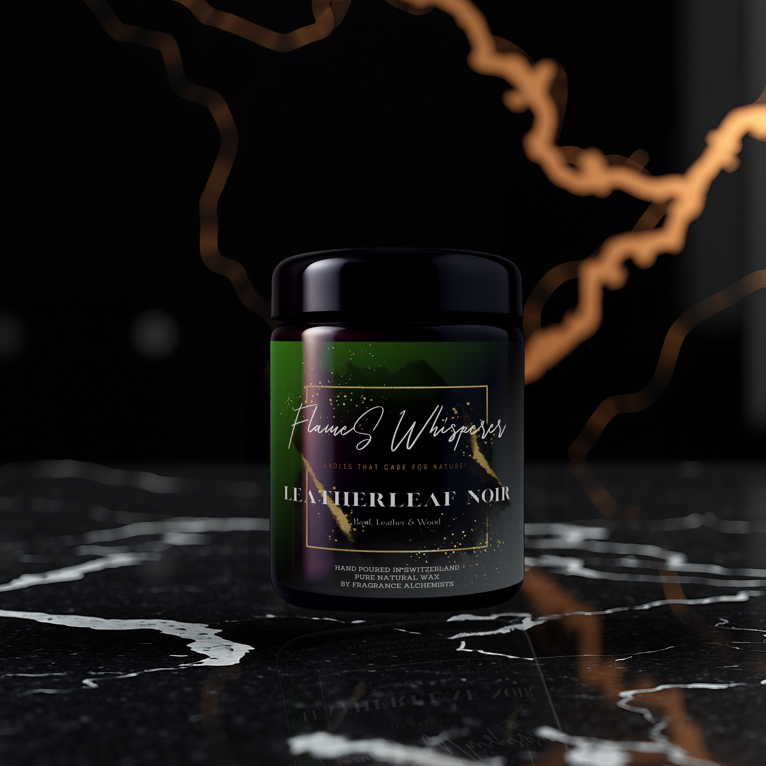 Leatherleaf Noir - Bougie parfumée