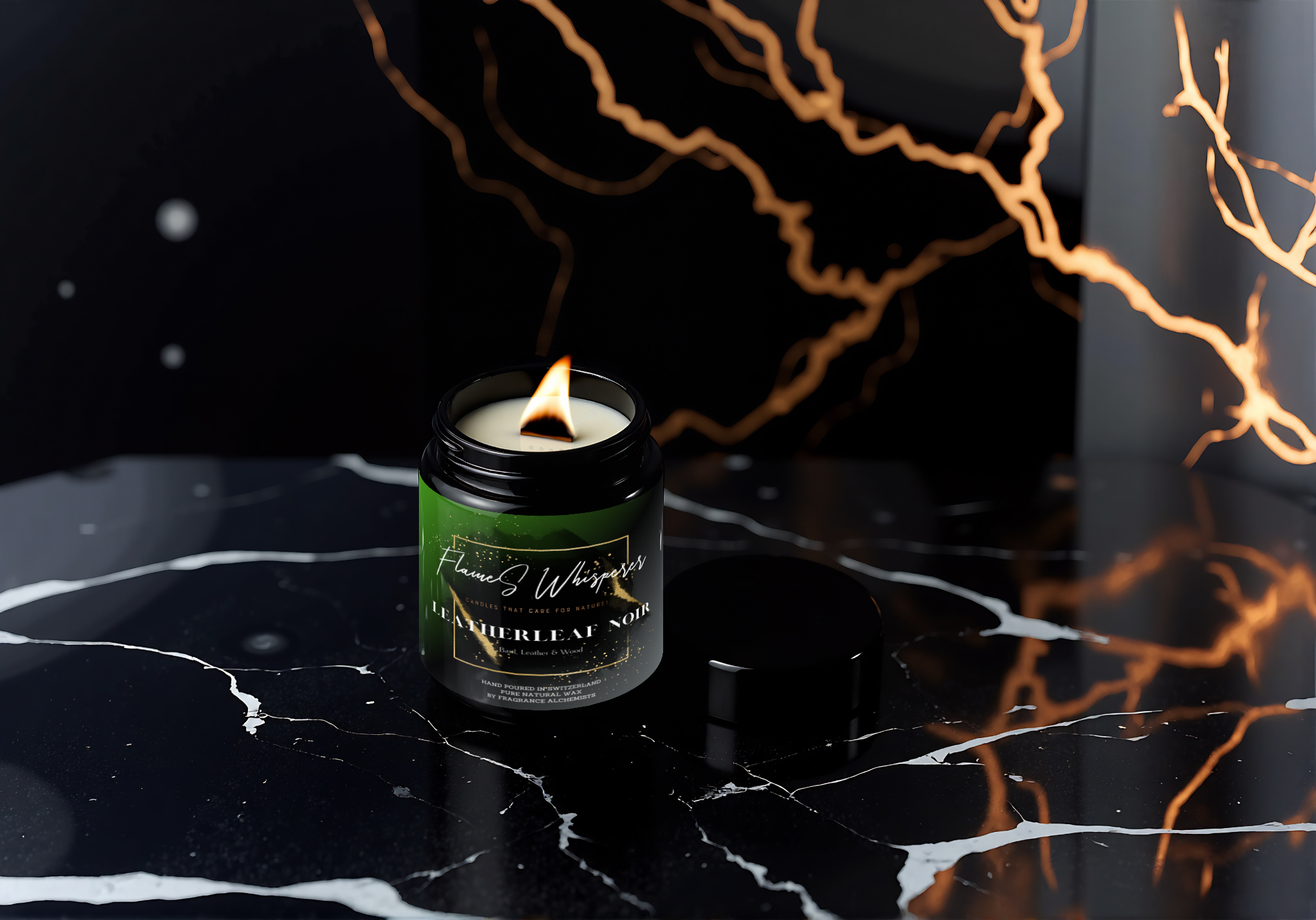 Leatherleaf Noir - Bougie parfumée