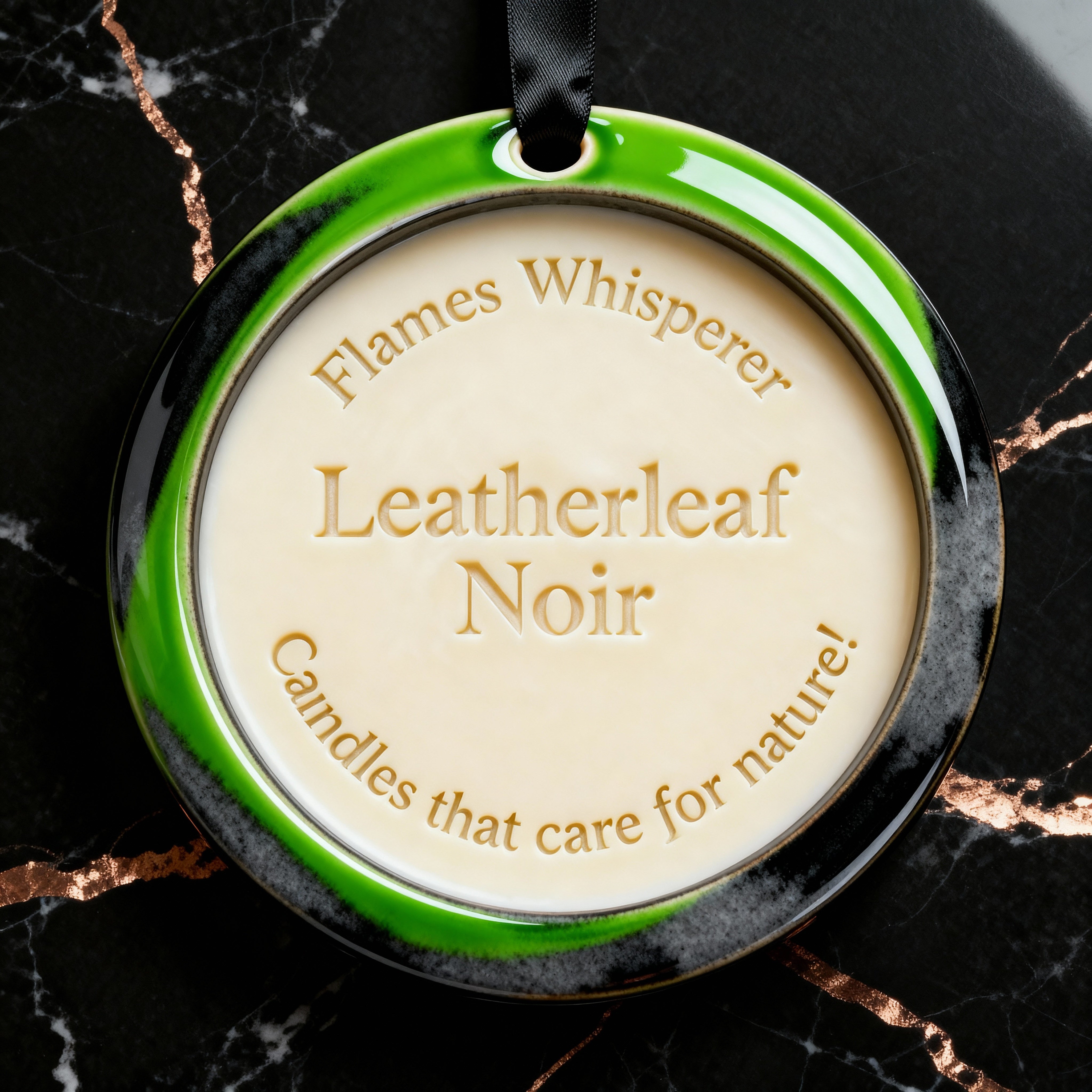 Leatherleaf Noir - Flames Whisperer Duftwachs