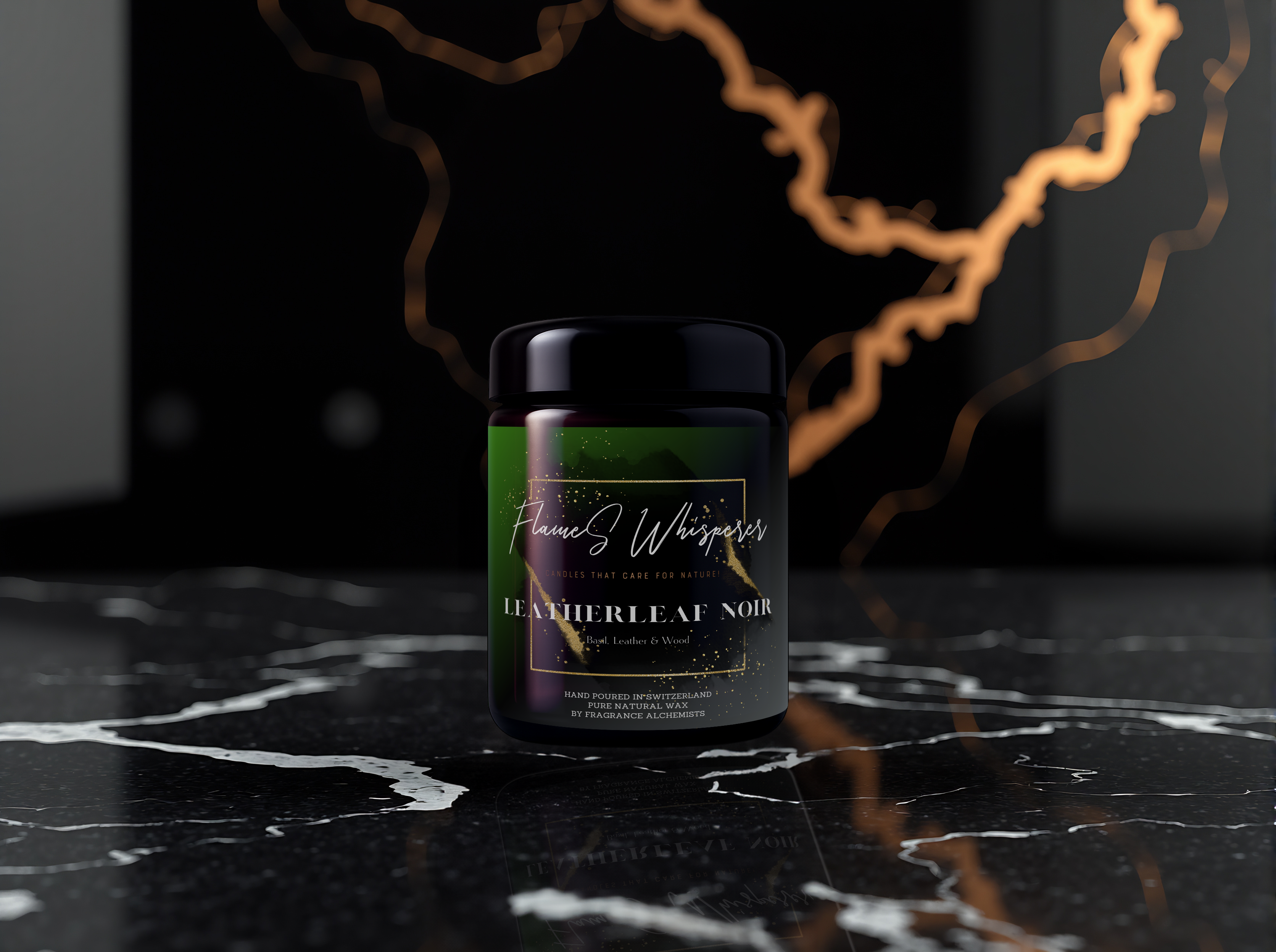 Leatherleaf Noir - Bougie parfumée